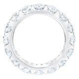 4.70ctw Round Brilliant Cut Diamond Eternity Ring, Platinum