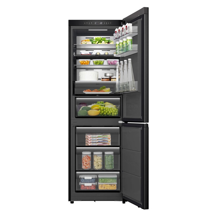 Hisense RB5K330GSFC KitchenFit Fridge Freezer, C Rated in Black Steel