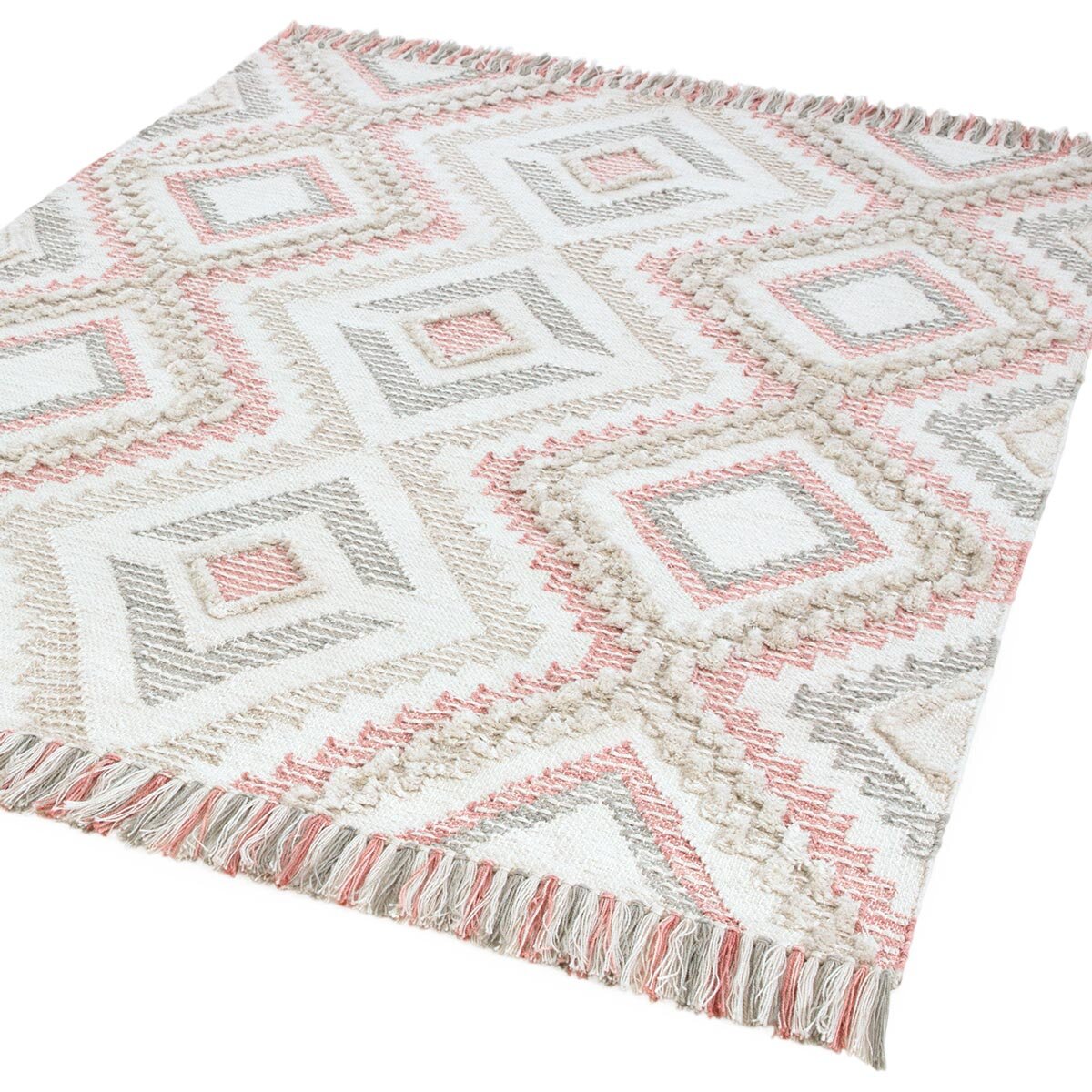 Carlton Hand Woven Indoor / Outdoor Rug, 200 x 290 cm, Pink