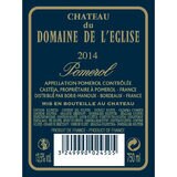 Close up image of label on white background