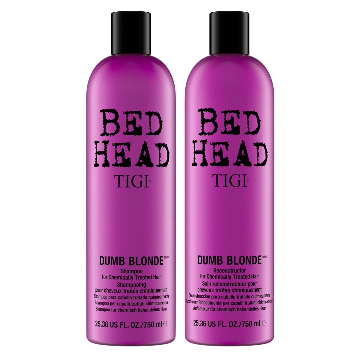 Alle slags Rejsebureau Produktionscenter TIGI Bed Head Dumb Blonde Shampoo & Conditioner, 2 x 750ml