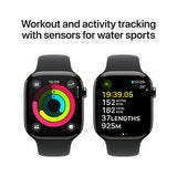 Apple Watch Series 10 GPS + Cellular, 46mm Slate Titanium Case with Black Sport Band S/M, MWYD3QA/A