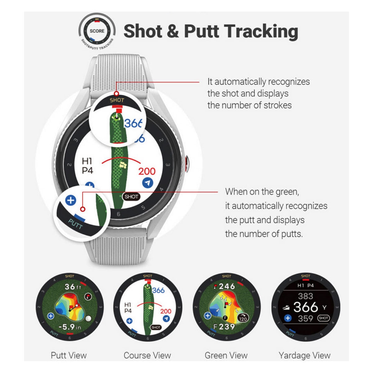 Voice Caddie T9 Golf GPS Watch