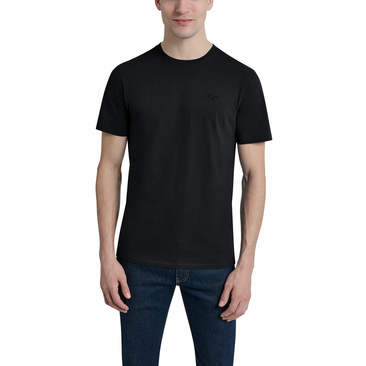 DKNY Men's Logo Tee in Black