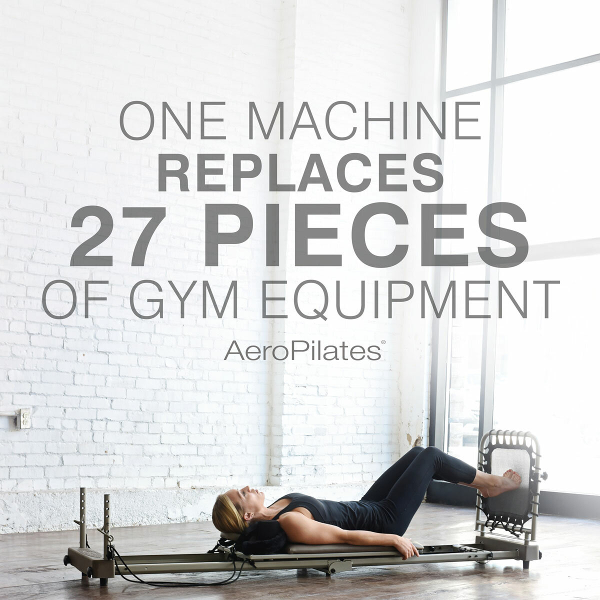 AeroPilates Reformer 435 Plus in Black/Pink