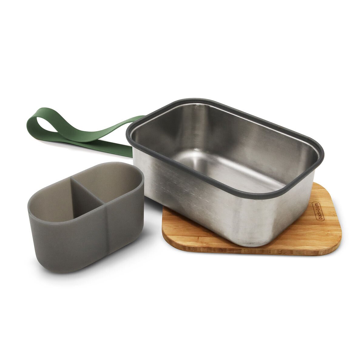 Black + Blum Stainless Steel Lunch Set in Olive