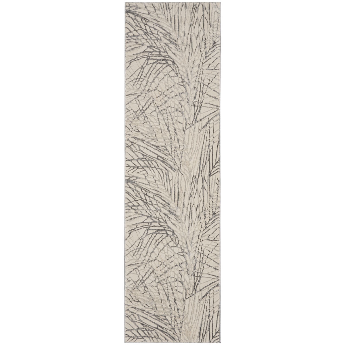 Rustic Textures Ivory & Grey Runner Rug