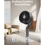DREO TurboPoly™ 350S Smart Pedestal Fan with 3D Oscillation