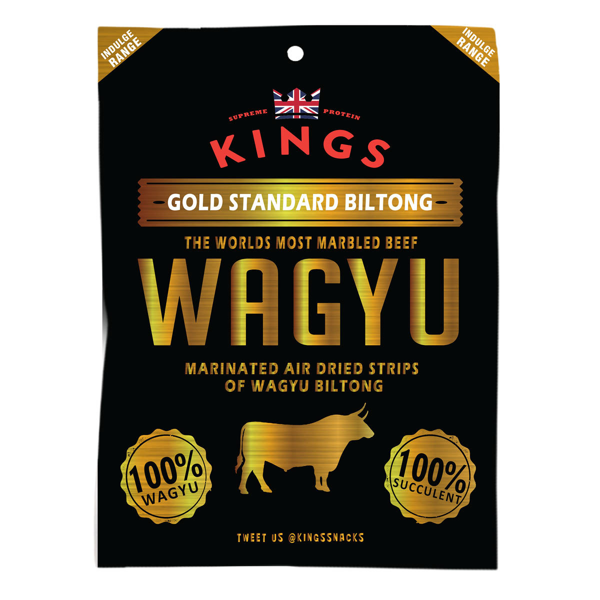 Kings Gold Standard Wagyu Beef Biltong, 16 x 25g