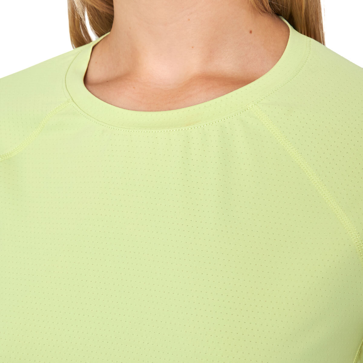 Mondetta Ladies Raglan Active Tee in Lime