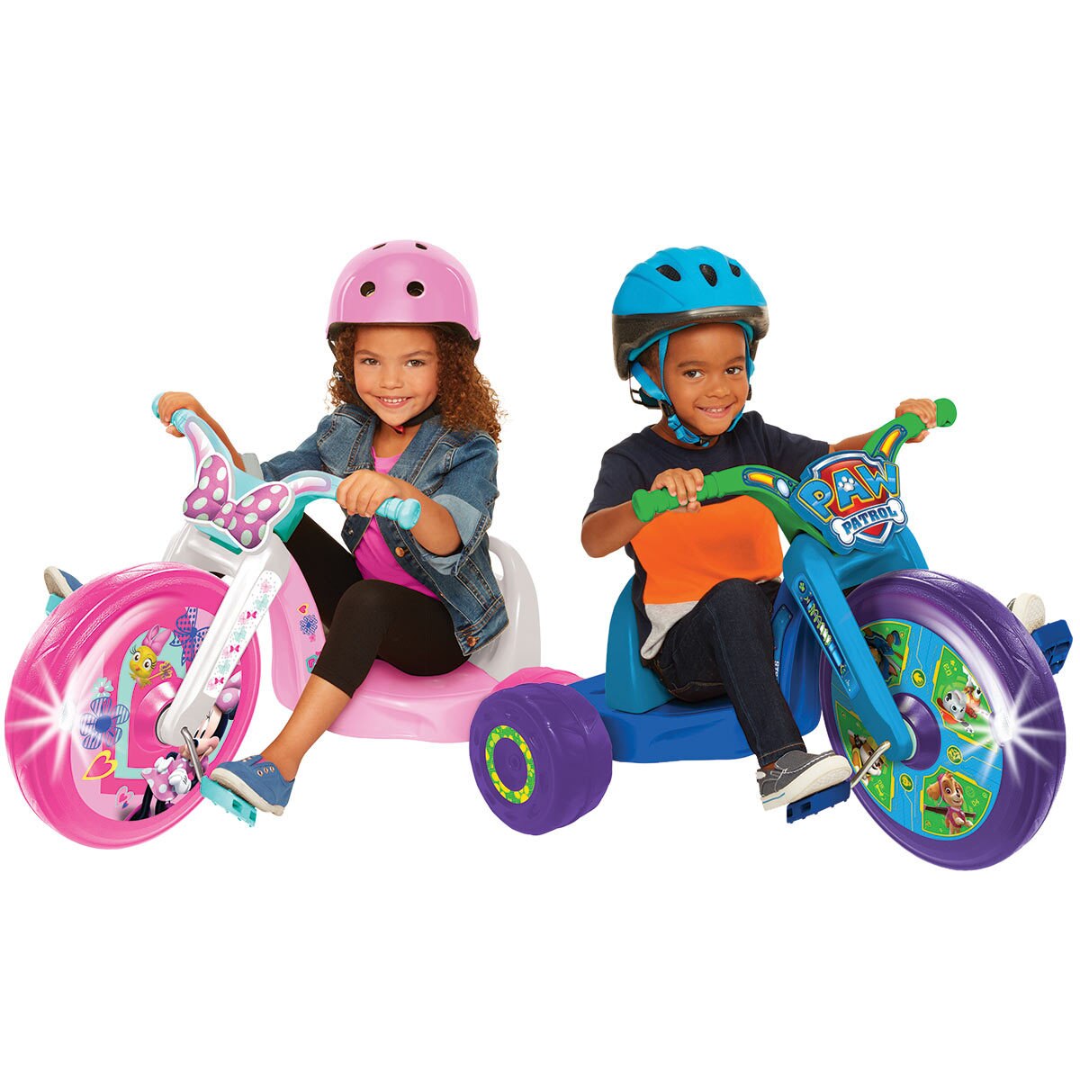 Paw Patrol and Minnie Fly Wheels 15" Junior Cruiser With LED Lights (3+ Years)