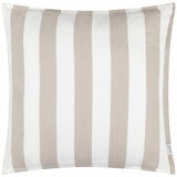 Yard Hayle Beige Striped Indoor Outdoor Cushion, 50 x 50 cm