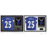 Gianfranco Zola Signed Framed Chelsea Football Shirt in Black or White