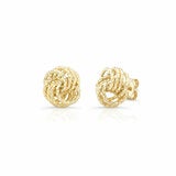 14ct Yellow Gold Diamond Cut Knot Earrings 14ct Yellow Gold Diamond Cut Knot Earrings