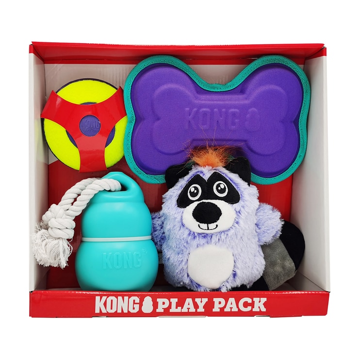 KONG Dog Toy Play Pack, Pack of 4 Costco UK