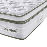 Silentnight AirMesh® 3000 Pocket Boxtop Mattress & Sandstone Full Ottoman Divan in 3 Sizes