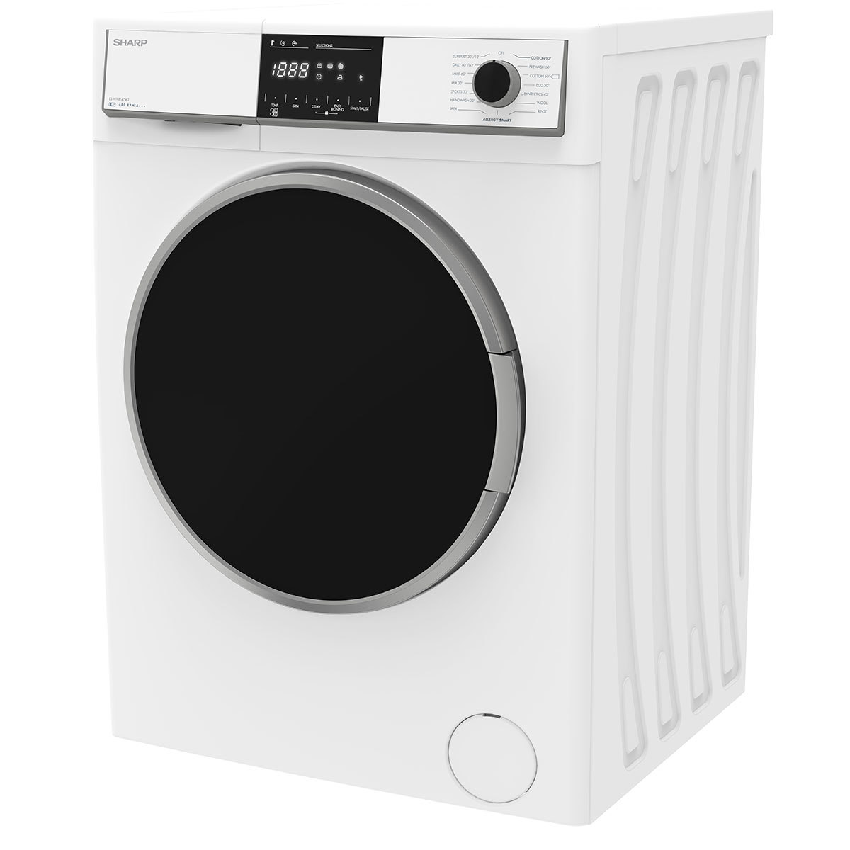 Sharp ES-HFH8147W3, 8kg, 1400rpm Washing Machine A+++ Rated in White