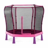 Studio image of the Plum Shapes 7ft Springsafe Trampoline in pink