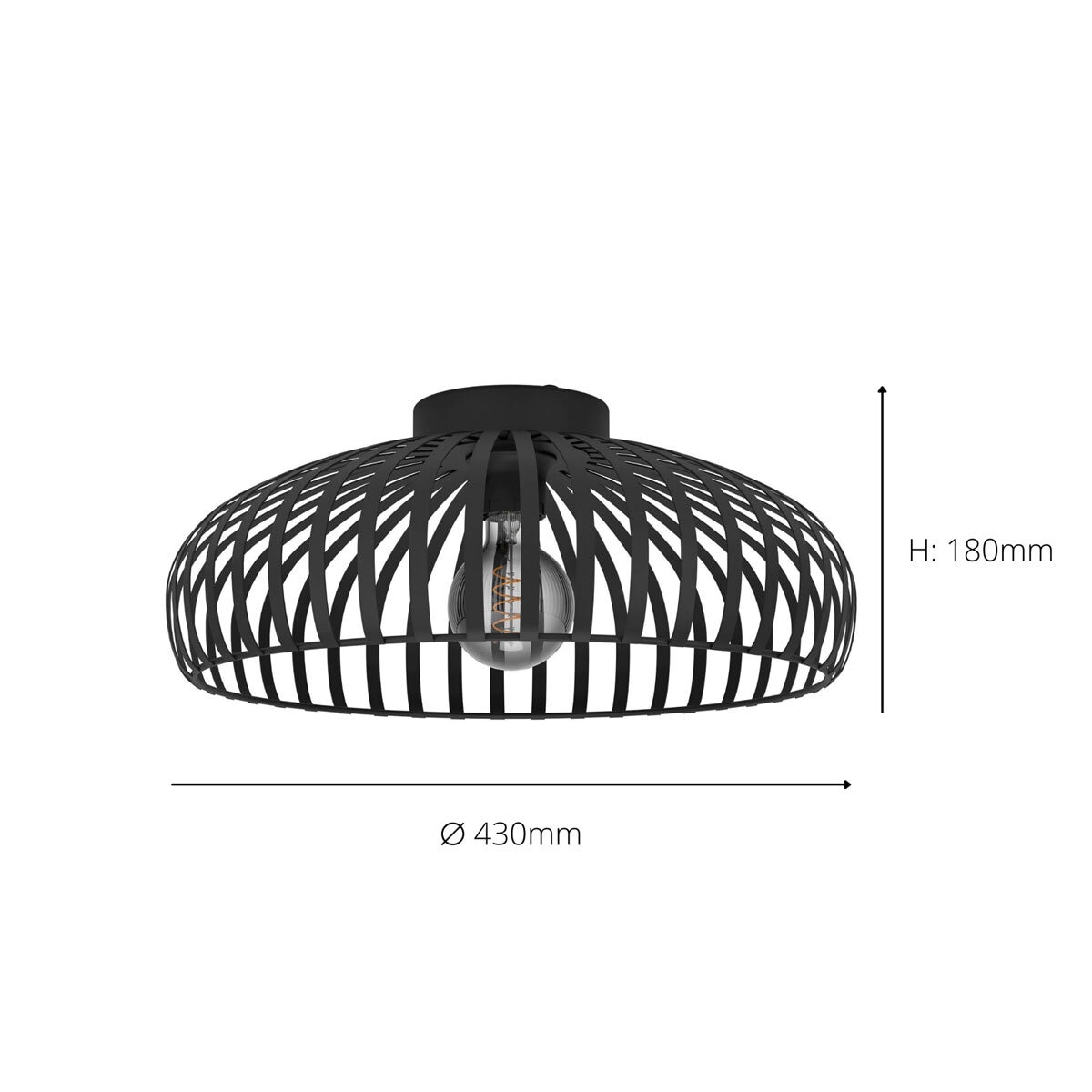 image of light with measurements