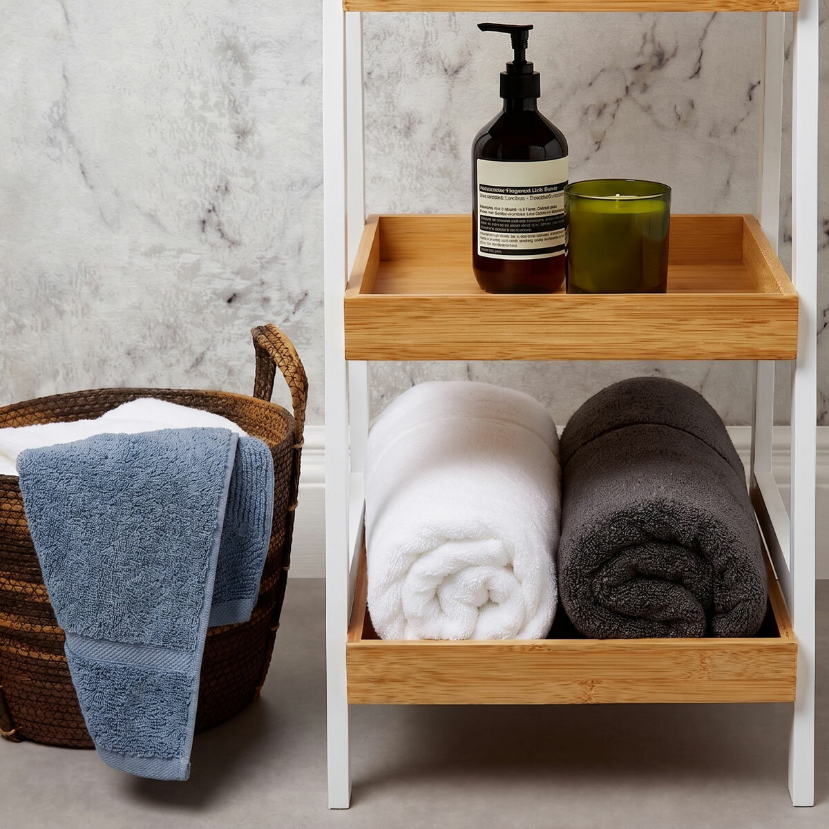 Panda Bamboo & Cotton Bath Towels, 2 Pack, in 3 Colours Panda Bamboo & Cotton Bath Towels, 2 Pack, in 3 Colours