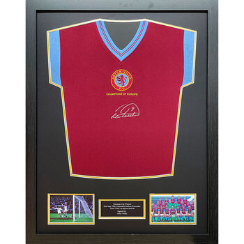 Peter Withe Signed Framed Aston Villa Shirt