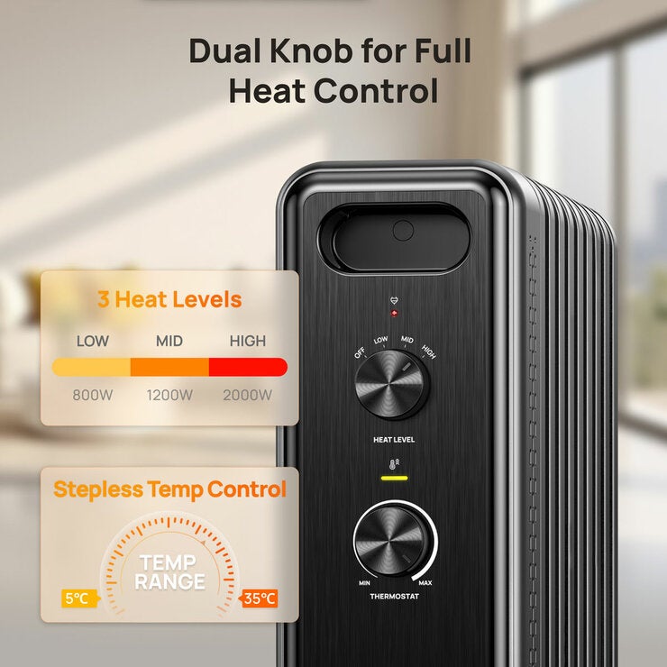 Lifestyle image of dual knob for full heat control Lifestyle image of dual knob for full heat control