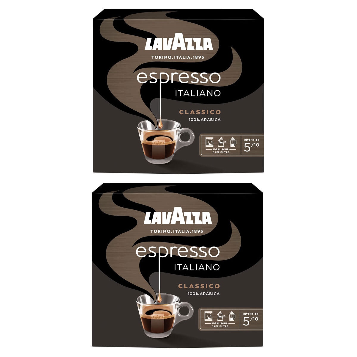 Lavazza Espresso Ground Coffee, 2 x 250g