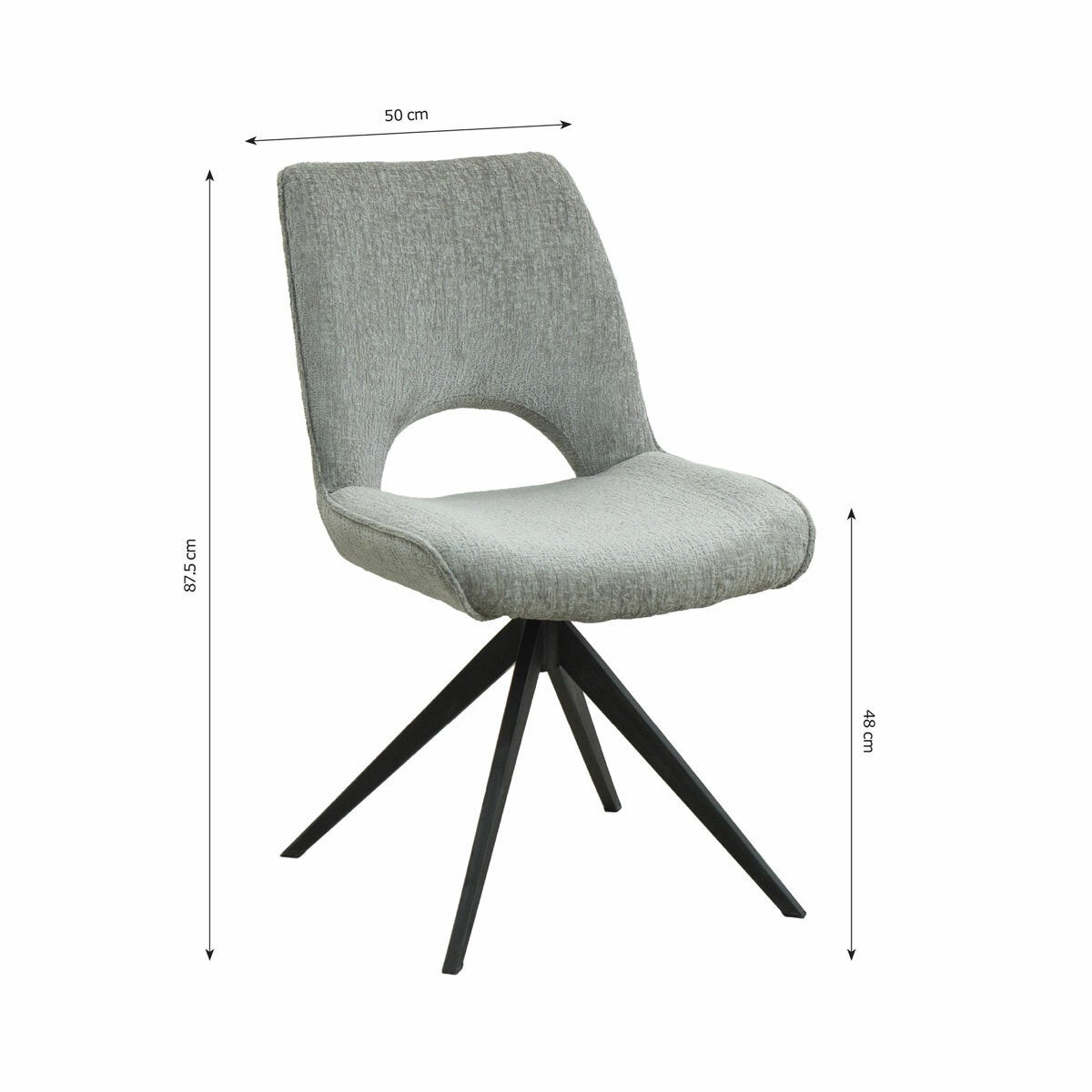Jordan Ceramic Extending Dining Table + 6 Grey Chairs, Seats 6-8