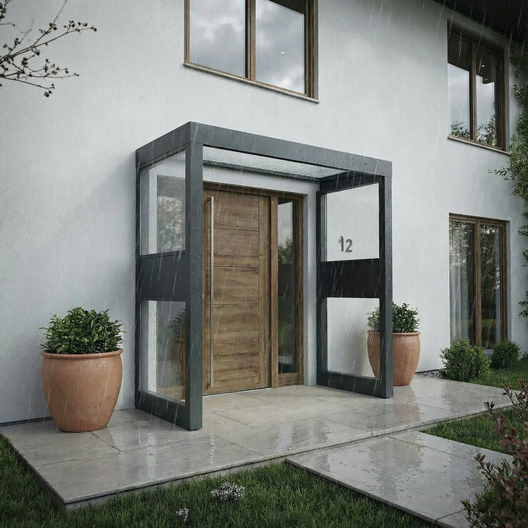 Palram Sophia Pro 215 x 96cm Door Awning Bundle