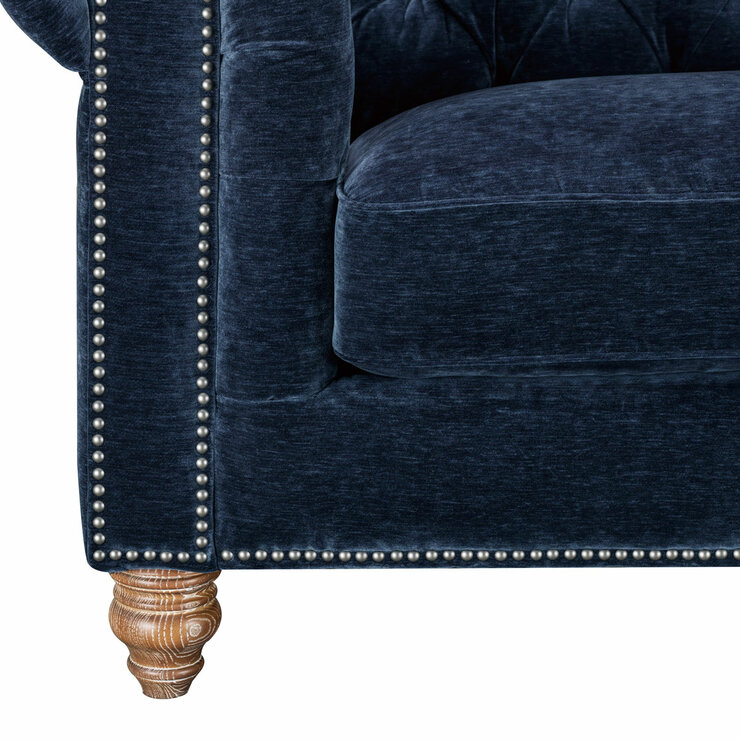 Allington Armchair with Close Up of Nailhead & Foot