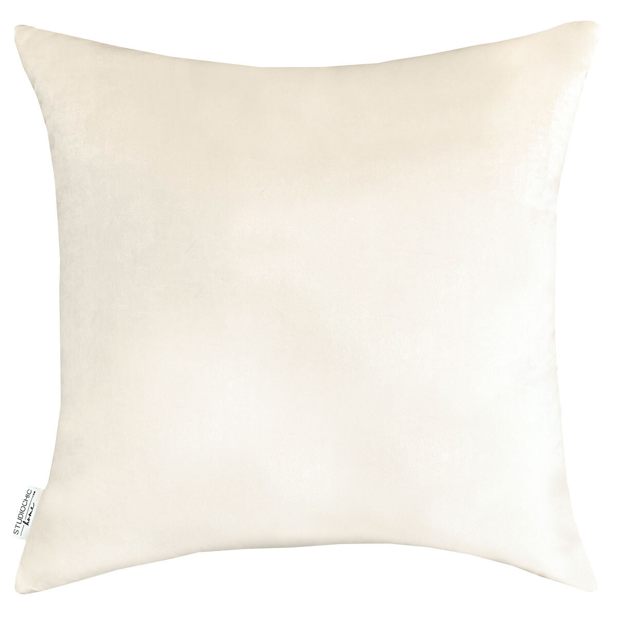 Darby Decorative Chenille Cushion in Cream, 50 x 50 cm