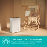 Lifestyle image of Bora Smart Dehumidifier 30L drying clothes
