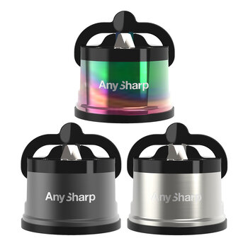 Anysharp Pro Metal Knife Sharpener with Suction, 2 Pack in 3 Colours