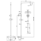 dimensional image of DEVA Shower
