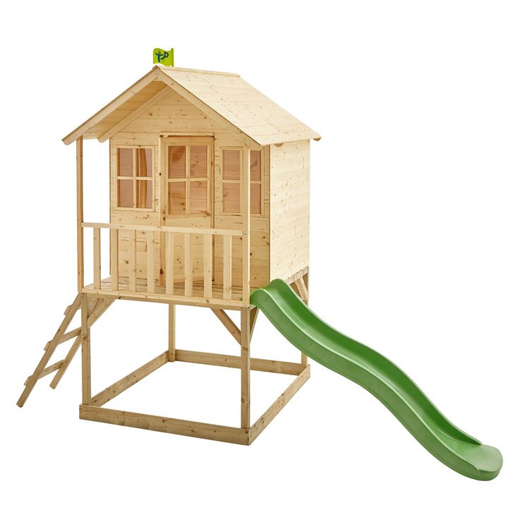 TP Hill Top Wooden Tower Playhouse With Slide (3 10 Years) Costco UK