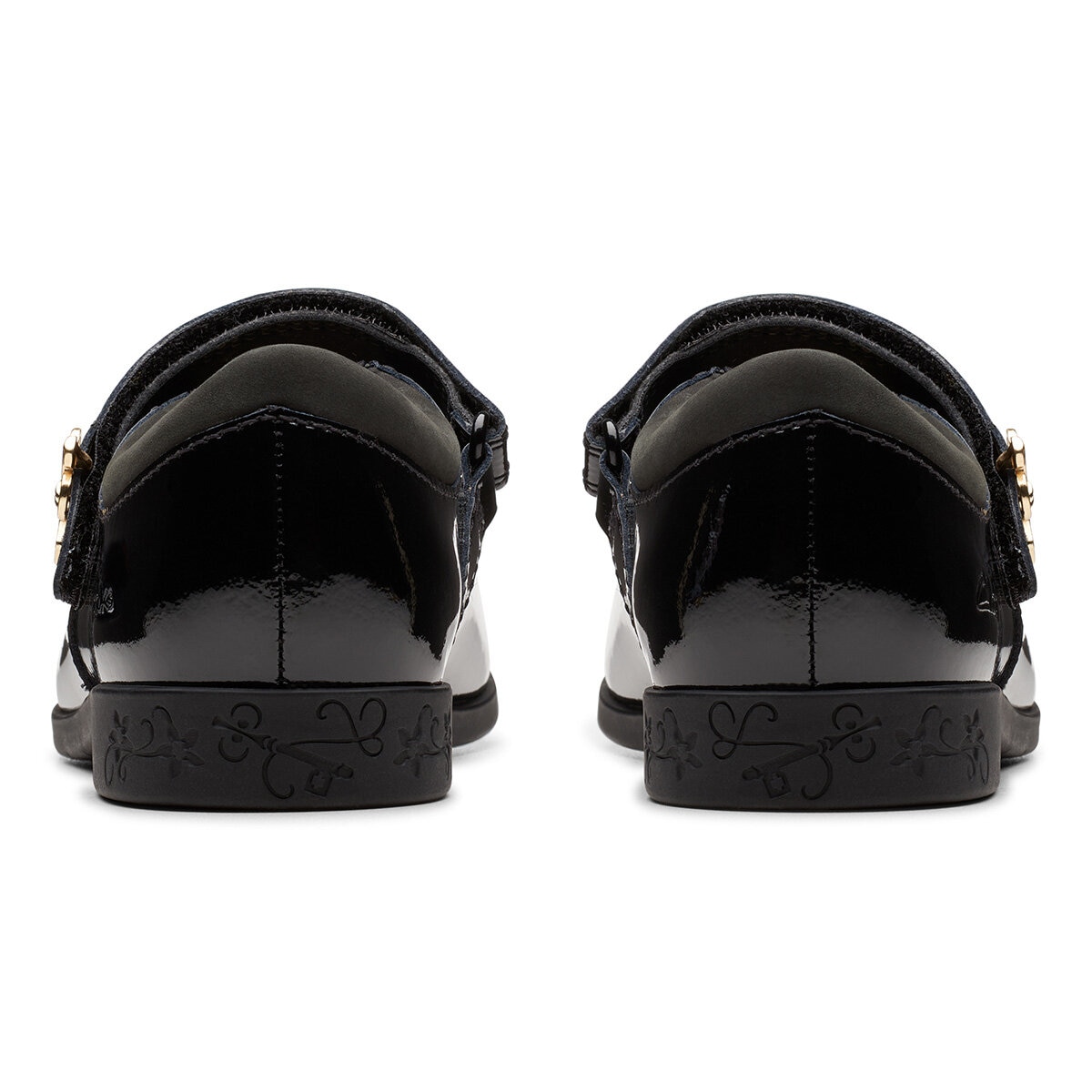 Clarks Kids Lock Magic Black Patent Shoes Clarks Kids Lock Magic Black Patent Shoes