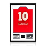 Geoff Hurst England Signed Framed Shirt, including 2 Photos