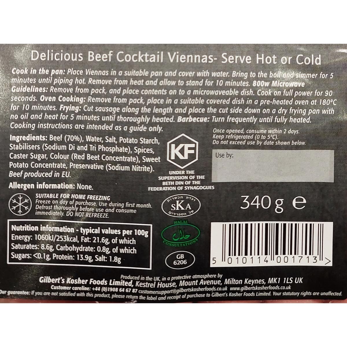 Blooms Smoked Beef Viennas, 360g