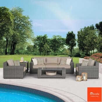 ATLeisure Glaston 5 Piece Deep Seating Patio Set