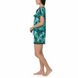 Carole Hochman 3 Piece Pyjama Set In Tropical Green