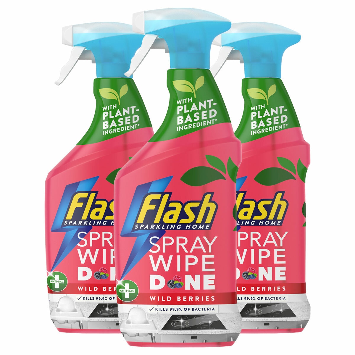 Fash Spray Wipe Done Wild Berries, 3 x 800ml