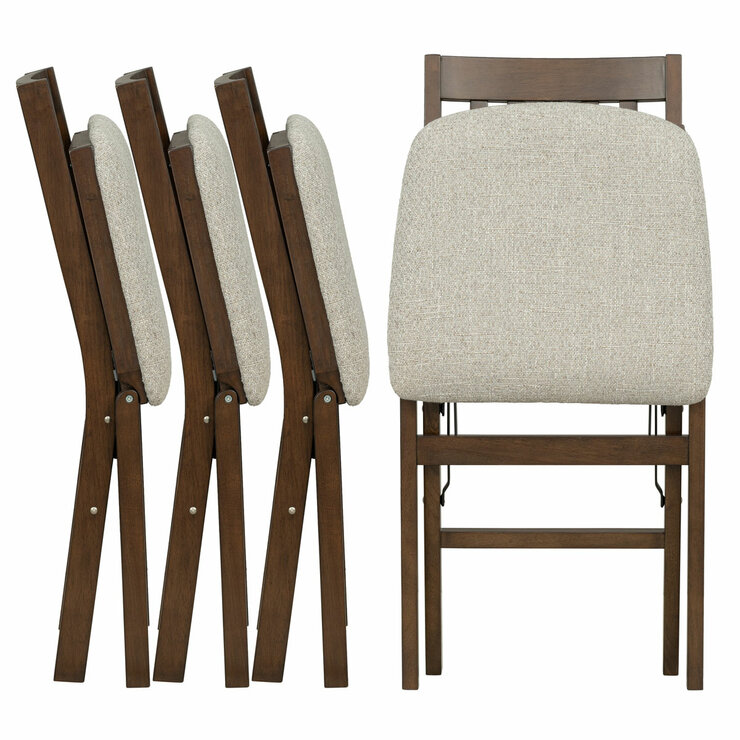 Stakmore Hardwood Upholstered Folding Chair
