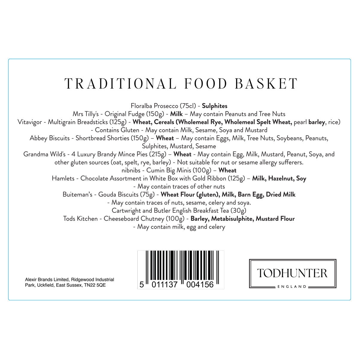 Traditional British Food Basket