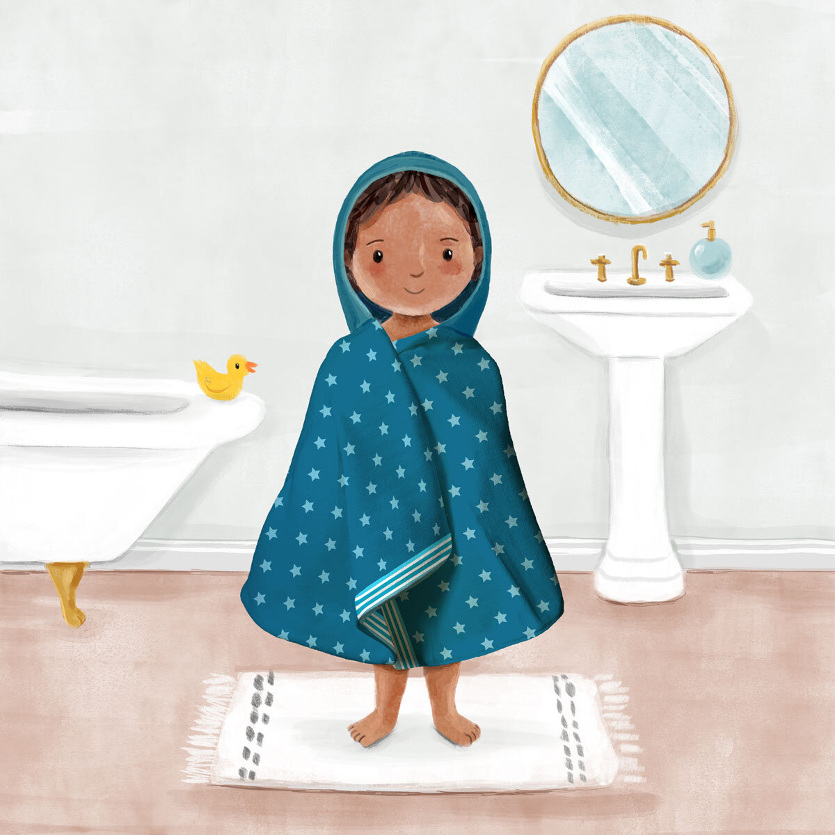 Kids Bath Hooded Towel, 69 x 127 cm, Cars
