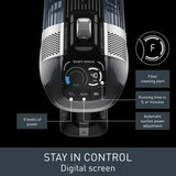 Lifestyle image of Tefal X-Force FlexCordless Stick Vacuum Cleaner with digital screen