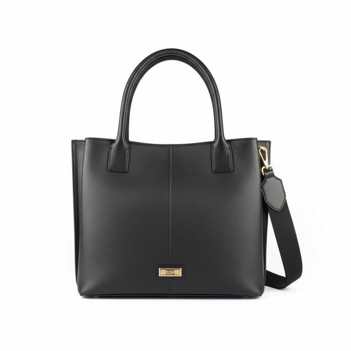 Biba Padded Leather Tote Bag in Black