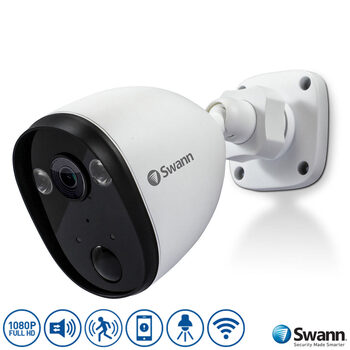 Swann 1080p Powered Wi-Fi Spotlight Security Camera with Sensor Lighting, SWIFI-SPOTCAM