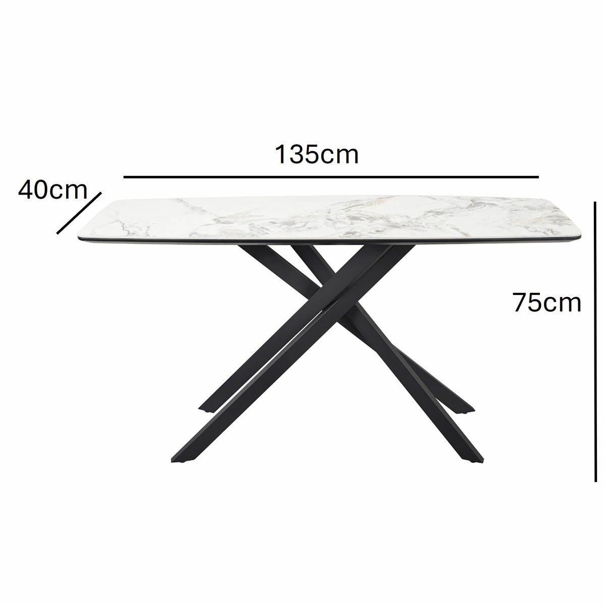 Indus Valley Reva Ceramic Console Table