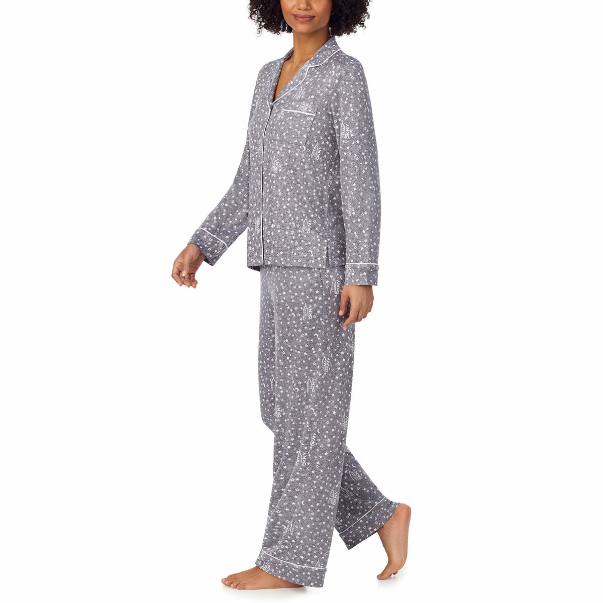 DKNY Women's Notch Collar Pyjama Set DKNY Women's Notch Collar Pyjama Set