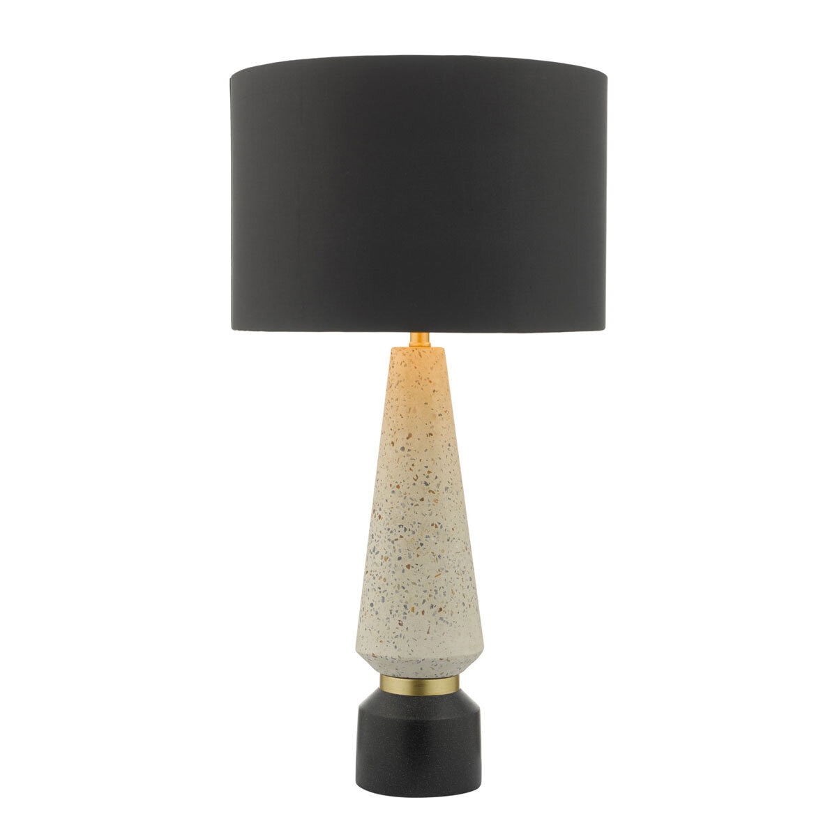 Onora Table Lamp White & Black With Shade